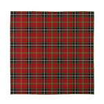 Xmas Scottish Tartan Pattern Print Silk Bandana