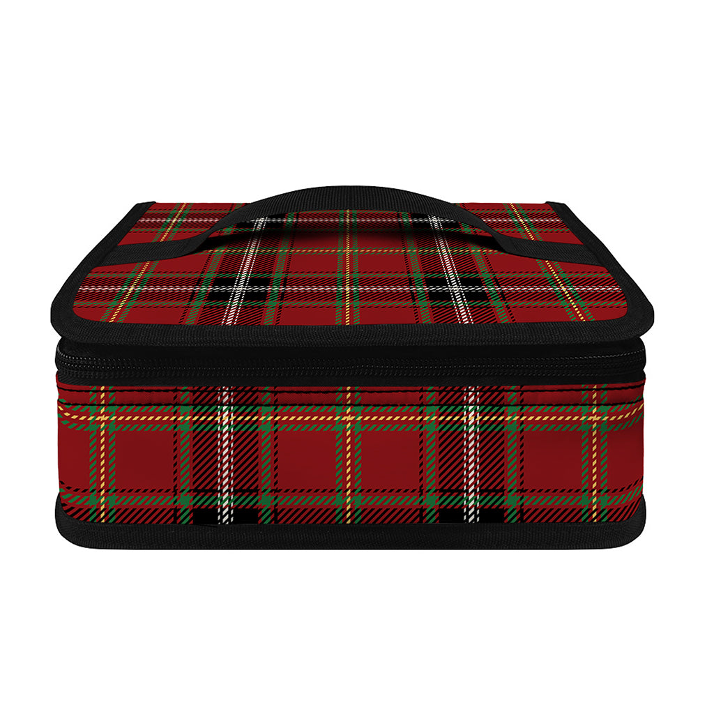 Xmas Scottish Tartan Pattern Print Small Lunch Bag