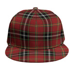 Xmas Scottish Tartan Pattern Print Snapback Cap