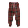 Xmas Scottish Tartan Pattern Print Sweatpants
