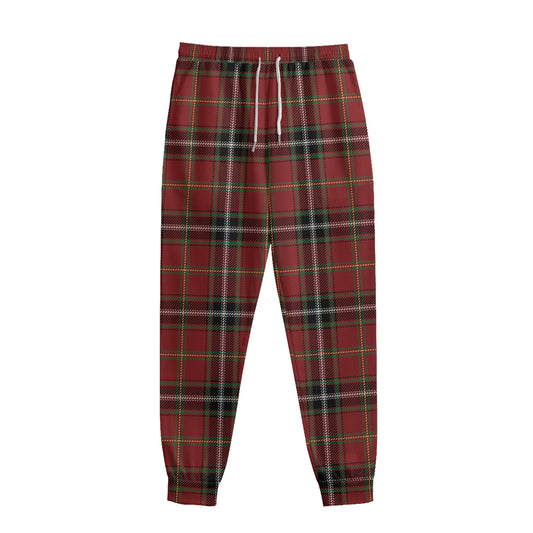 Xmas Scottish Tartan Pattern Print Sweatpants