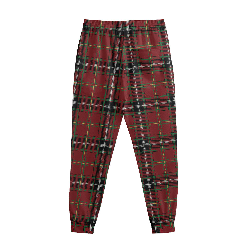 Xmas Scottish Tartan Pattern Print Sweatpants