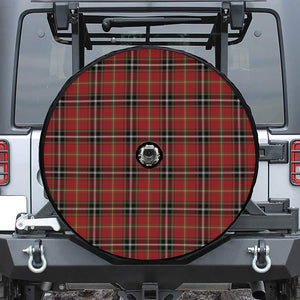 Xmas Scottish Tartan Pattern Print Tire Cover With Camera Hole