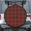 Xmas Scottish Tartan Pattern Print Tire Cover With Camera Hole