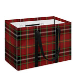 Xmas Scottish Tartan Pattern Print Utility Tote Bag