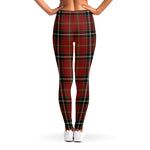 Xmas Scottish Tartan Pattern Print Women's Leggings