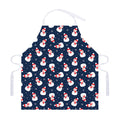Xmas Snowman Pattern Print Adjustable Apron