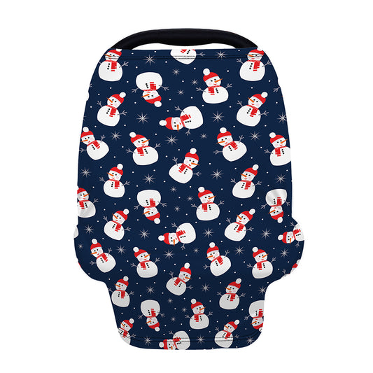 Xmas Snowman Pattern Print Baby Seat Cover