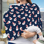 Xmas Snowman Pattern Print Baby Seat Cover