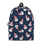 Xmas Snowman Pattern Print Backpack