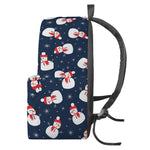 Xmas Snowman Pattern Print Backpack
