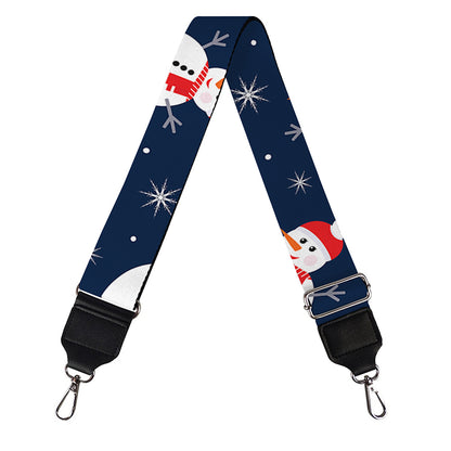 Xmas Snowman Pattern Print Bag Strap