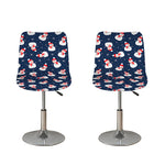 Xmas Snowman Pattern Print Bar Stool Covers