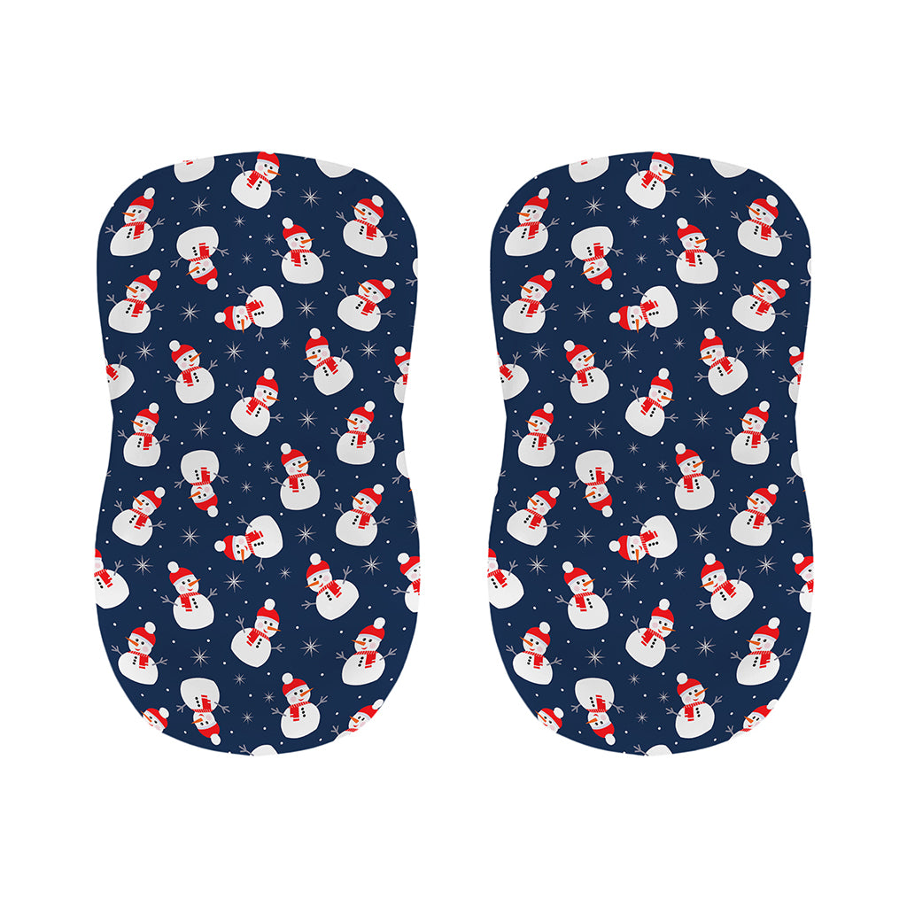 Xmas Snowman Pattern Print Bar Stool Covers