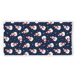Xmas Snowman Pattern Print Beach Towel