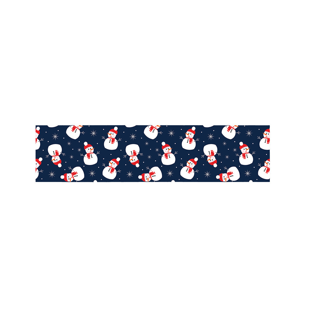 Xmas Snowman Pattern Print Bed Runner