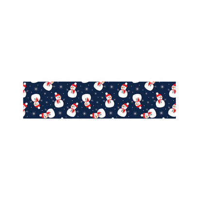 Xmas Snowman Pattern Print Bed Runner
