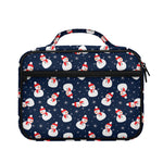 Xmas Snowman Pattern Print Briefcase Bible Bag