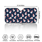 Xmas Snowman Pattern Print Car Windshield Sun Shade