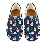 Xmas Snowman Pattern Print Casual Shoes