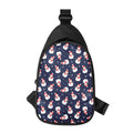 Xmas Snowman Pattern Print Sling Bag