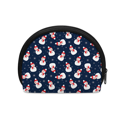 Xmas Snowman Pattern Print Coin Purse