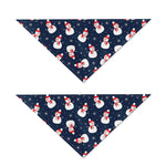 Xmas Snowman Pattern Print Dog Bandana