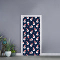 Xmas Snowman Pattern Print Door Sticker