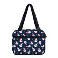 Xmas Snowman Pattern Print Double Strap Bible Bag