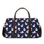 Xmas Snowman Pattern Print Duffle Bag