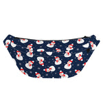 Xmas Snowman Pattern Print Fanny Pack