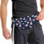 Xmas Snowman Pattern Print Fanny Pack