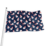 Xmas Snowman Pattern Print Flag