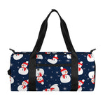 Xmas Snowman Pattern Print Gym Bag
