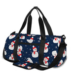 Xmas Snowman Pattern Print Gym Bag