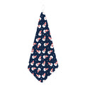 Xmas Snowman Pattern Print Hand Towel