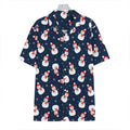 Xmas Snowman Pattern Print Hawaiian Shirt