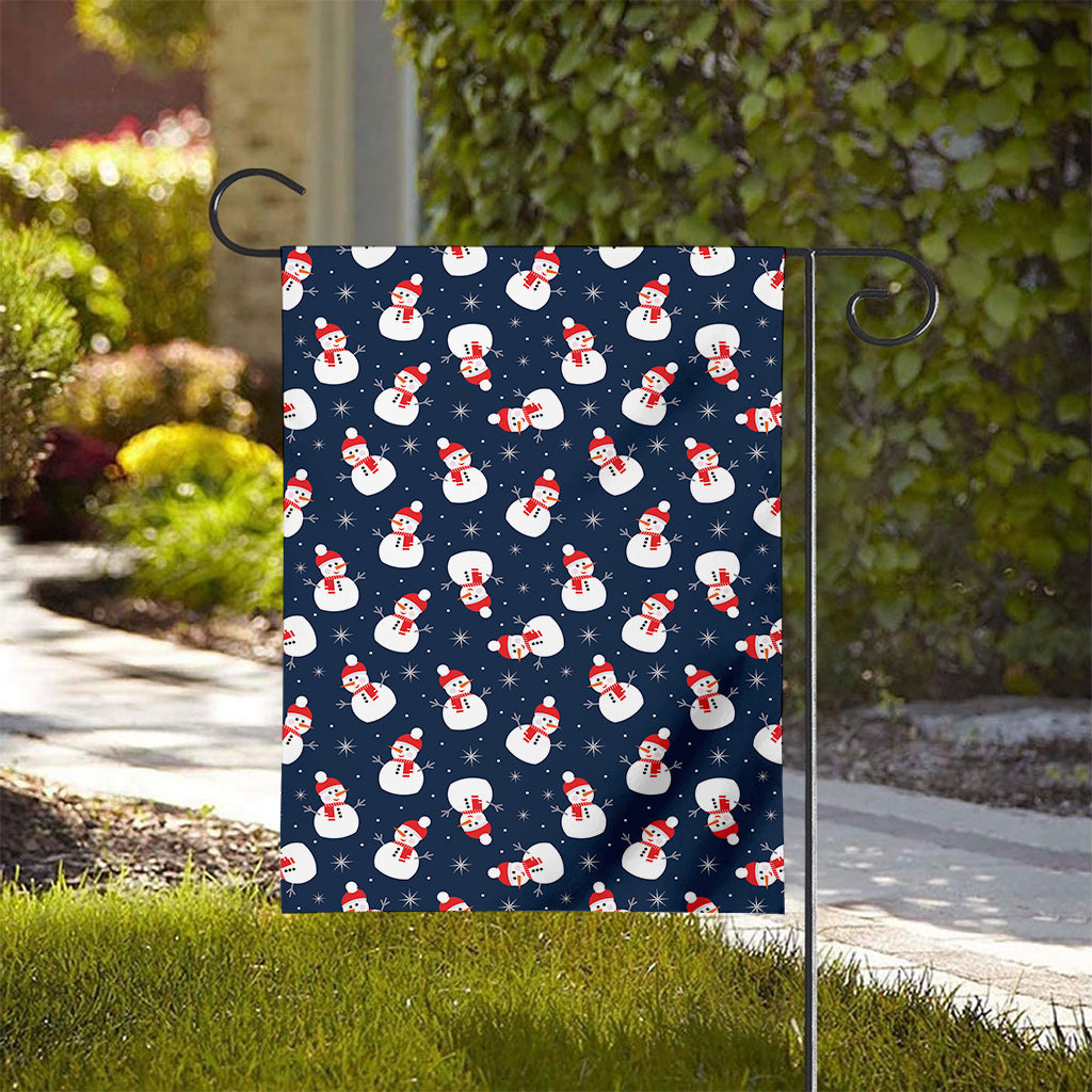Xmas Snowman Pattern Print House Flag