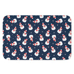 Xmas Snowman Pattern Print Indoor Door Mat