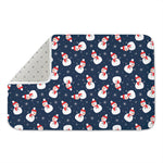Xmas Snowman Pattern Print Indoor Door Mat