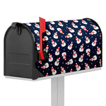 Xmas Snowman Pattern Print Mailbox Cover