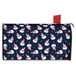 Xmas Snowman Pattern Print Mailbox Cover