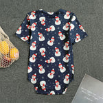 Xmas Snowman Pattern Print Men's Bodysuit