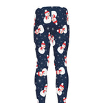 Xmas Snowman Pattern Print Men's leggings
