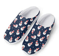 Xmas Snowman Pattern Print Mesh Casual Shoes