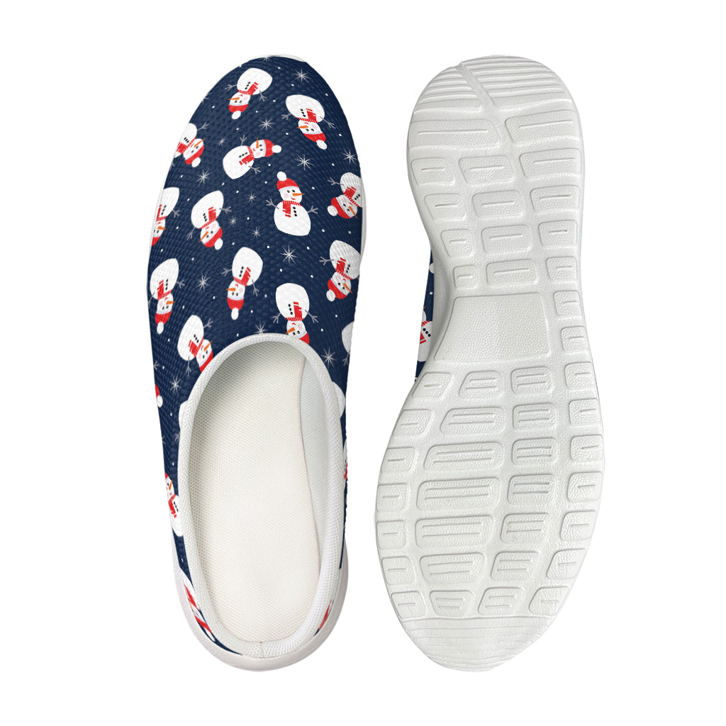 Xmas Snowman Pattern Print Mesh Casual Shoes