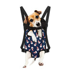 Xmas Snowman Pattern Print Pet Carrier Backpack