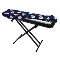 Xmas Snowman Pattern Print Piano Keyboard Cover