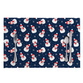 Xmas Snowman Pattern Print Placemat