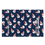 Xmas Snowman Pattern Print Placemat